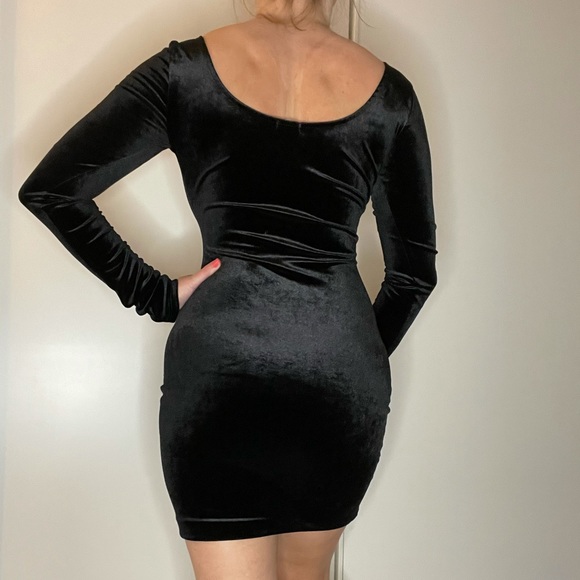 NWOT Garage Velvet Bodycon Dress - Picture 6 of 6